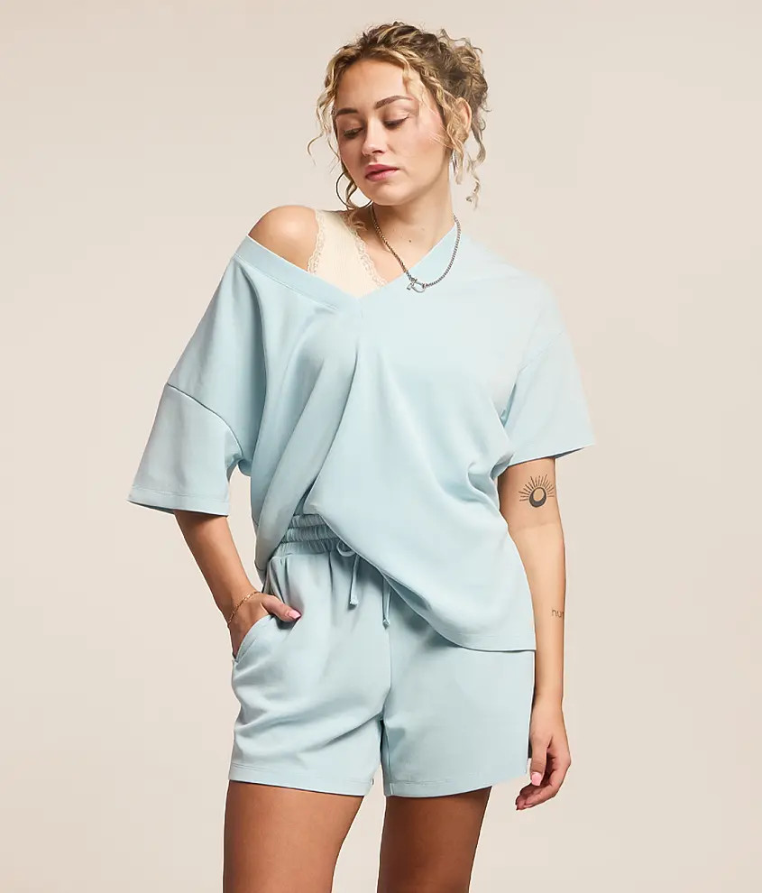 Washed 2-Way Oversized T-Shirt | Buckle