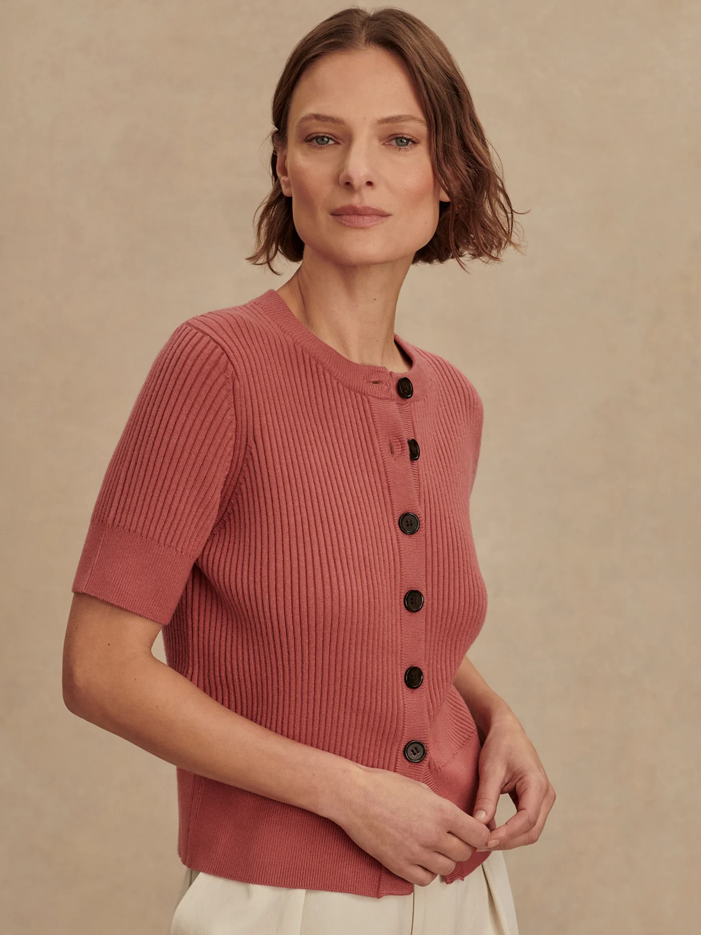 Micha Short Sleeve Cardigan | Varley US