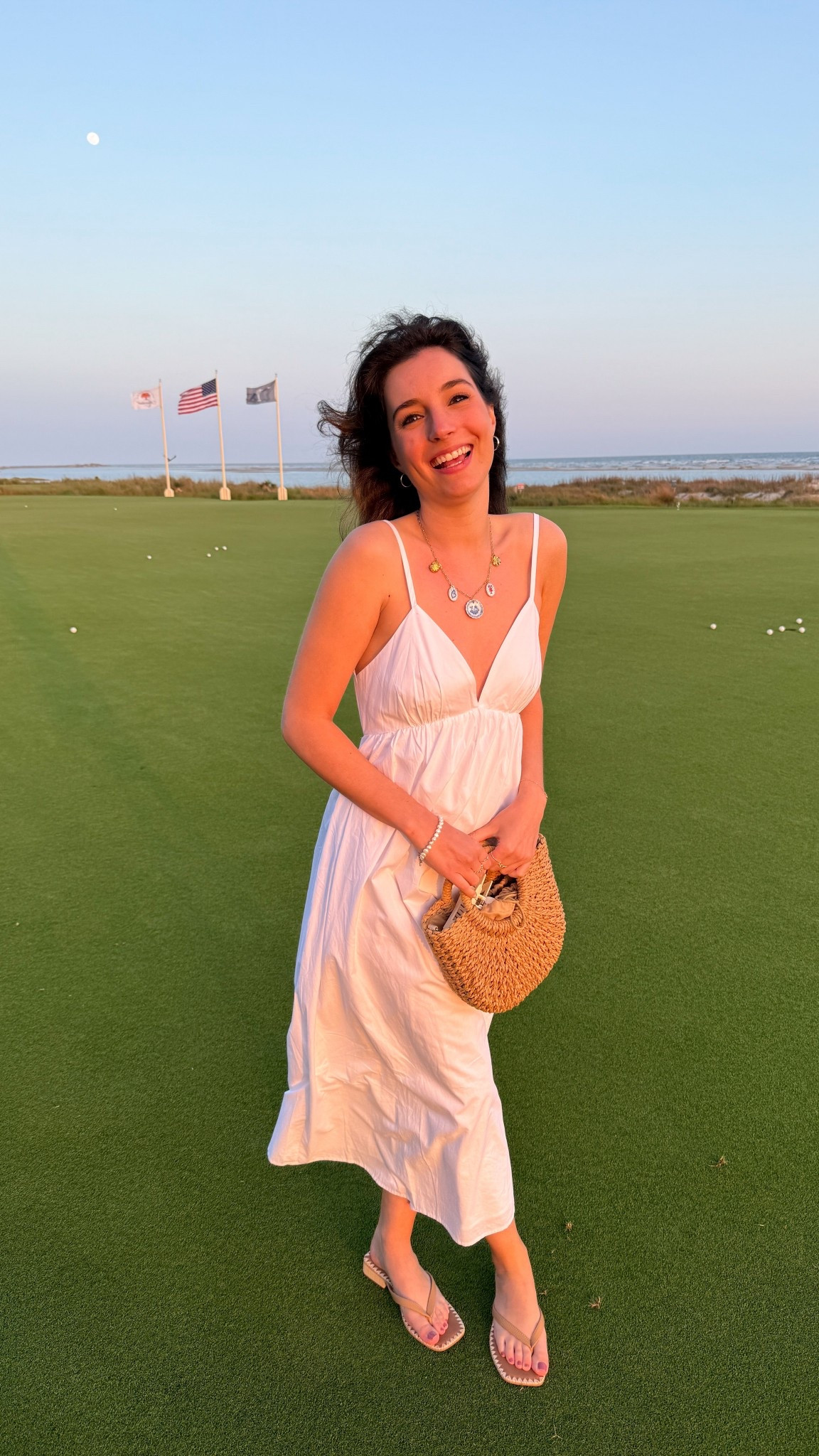 Finally got a non windy one 😂 wearing XS and the shoes fit true to size and are SUPER comfortable! 🥂

I am 5 foot three! 

Coastal grandmother / coastal granddaughter / easy summer dress / cute summer dresss  / summer outfit inspo  / spring outfit inspo / cute mini dress / cute maxi dress / cute summer shoes / cute sandals / summer heels / summer shoes / white dress / white maxi dress

#LTKPetite #LTKootd #LTKSeasonal