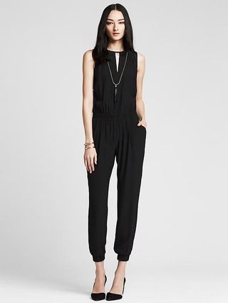 Banana Republic Womens Drapey Jumpsuit Size 6 - Br black | Banana Republic US