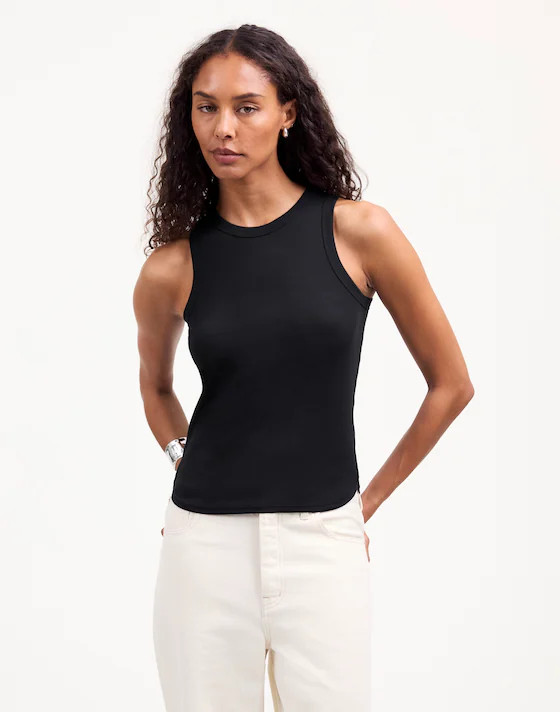 (Re)generative Cotton Ribbed Cutaway Tank | Madewell | Madewell