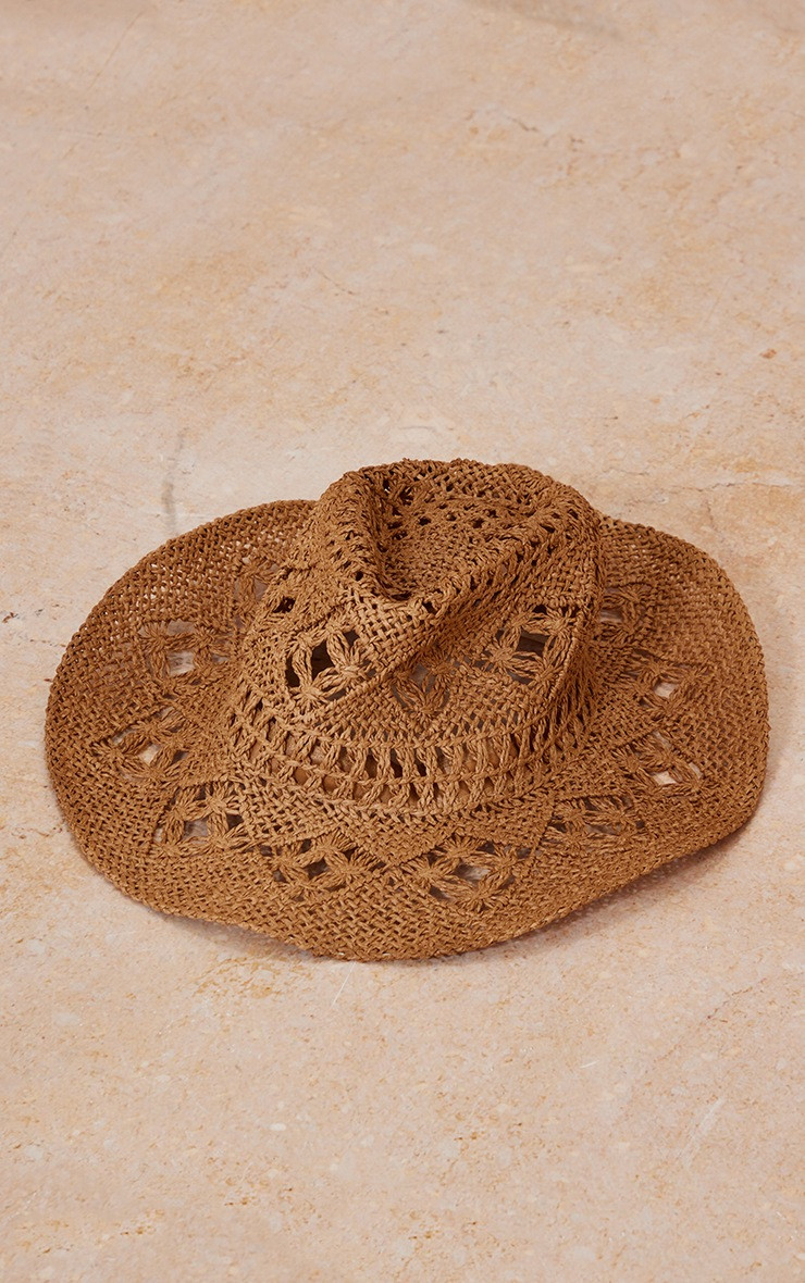 Natural Raffia Cowboy Hat | PrettyLittleThing US