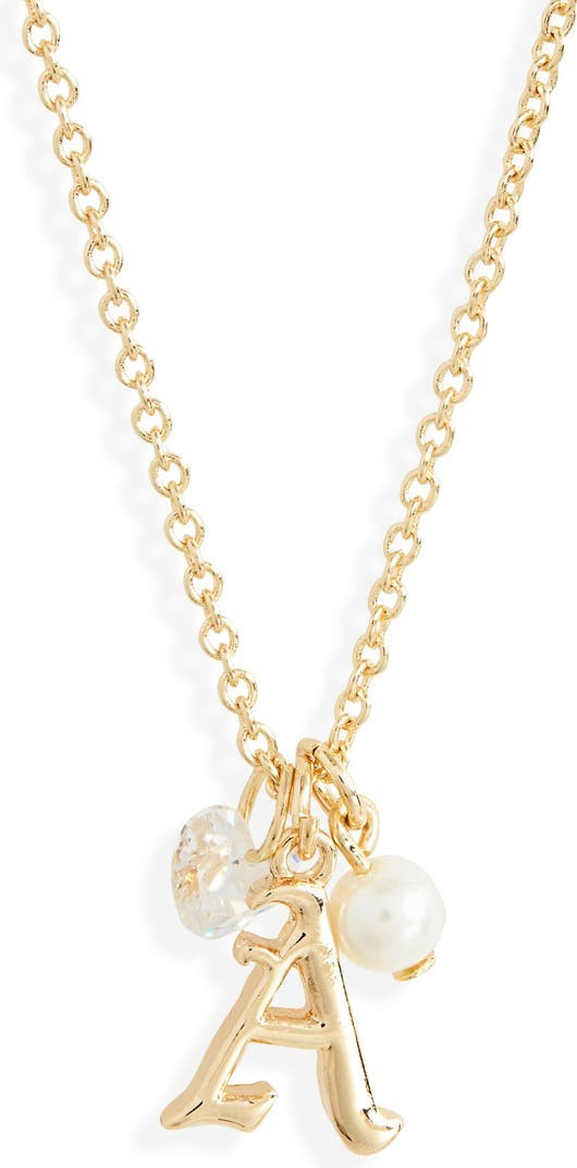 BP. Old English Initial Charm Necklace | Nordstrom | Nordstrom