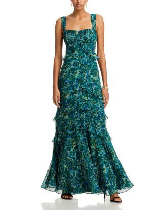 Chandra Silk Ruffled Dress | Bloomingdale's (US)