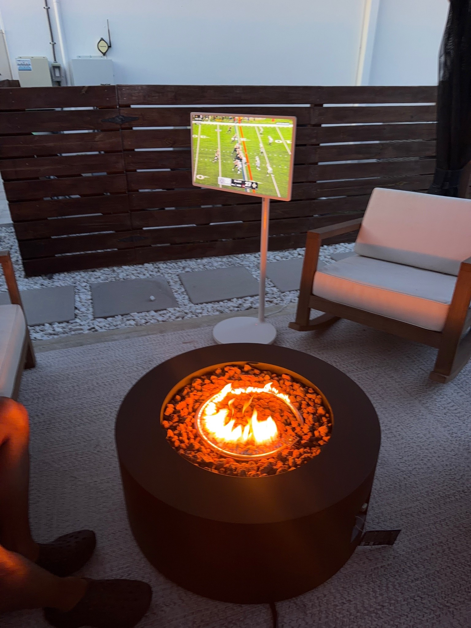 #ad this is a VIBEEEEEE for the fall & winter here!!! We got our fire pit from @wayfair 🧸🍂🪵#wayfair #WayfairPartner