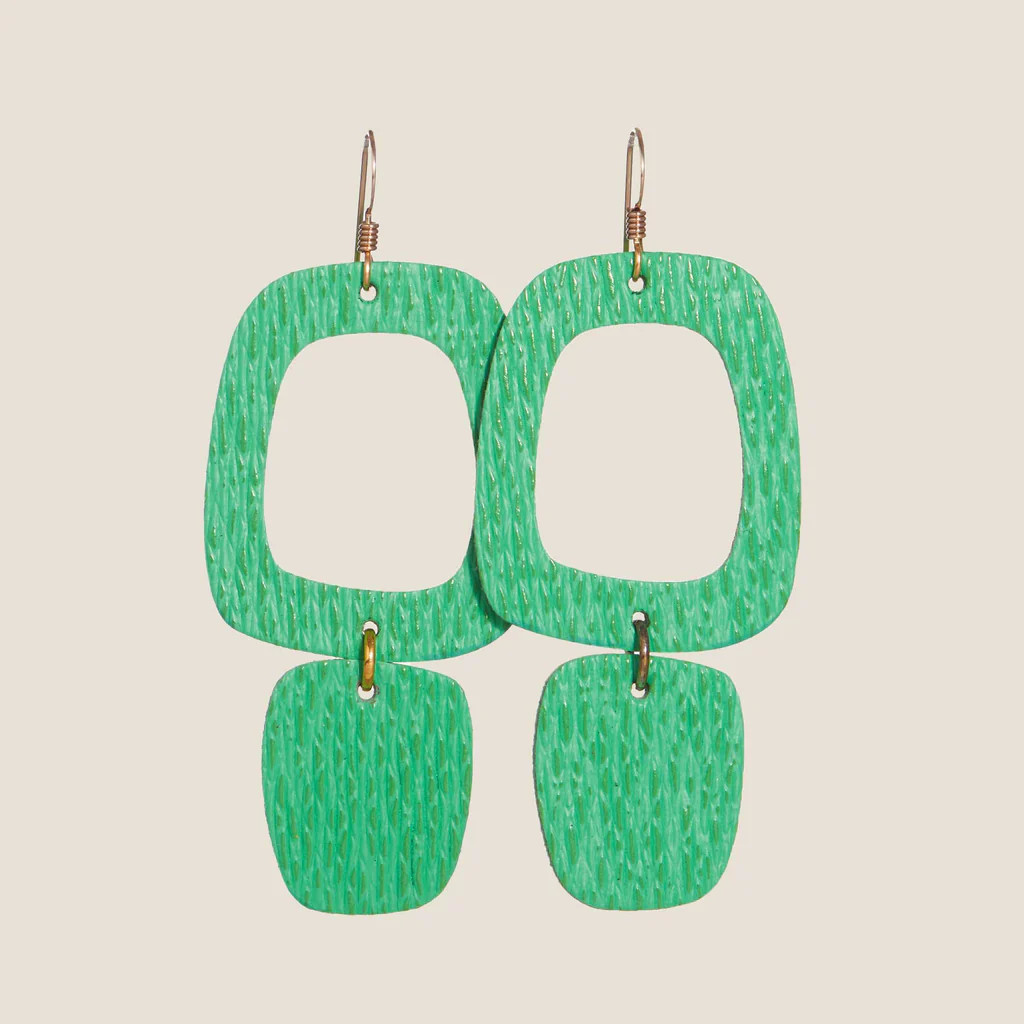 Cool Jade Maras | Nickel and Suede