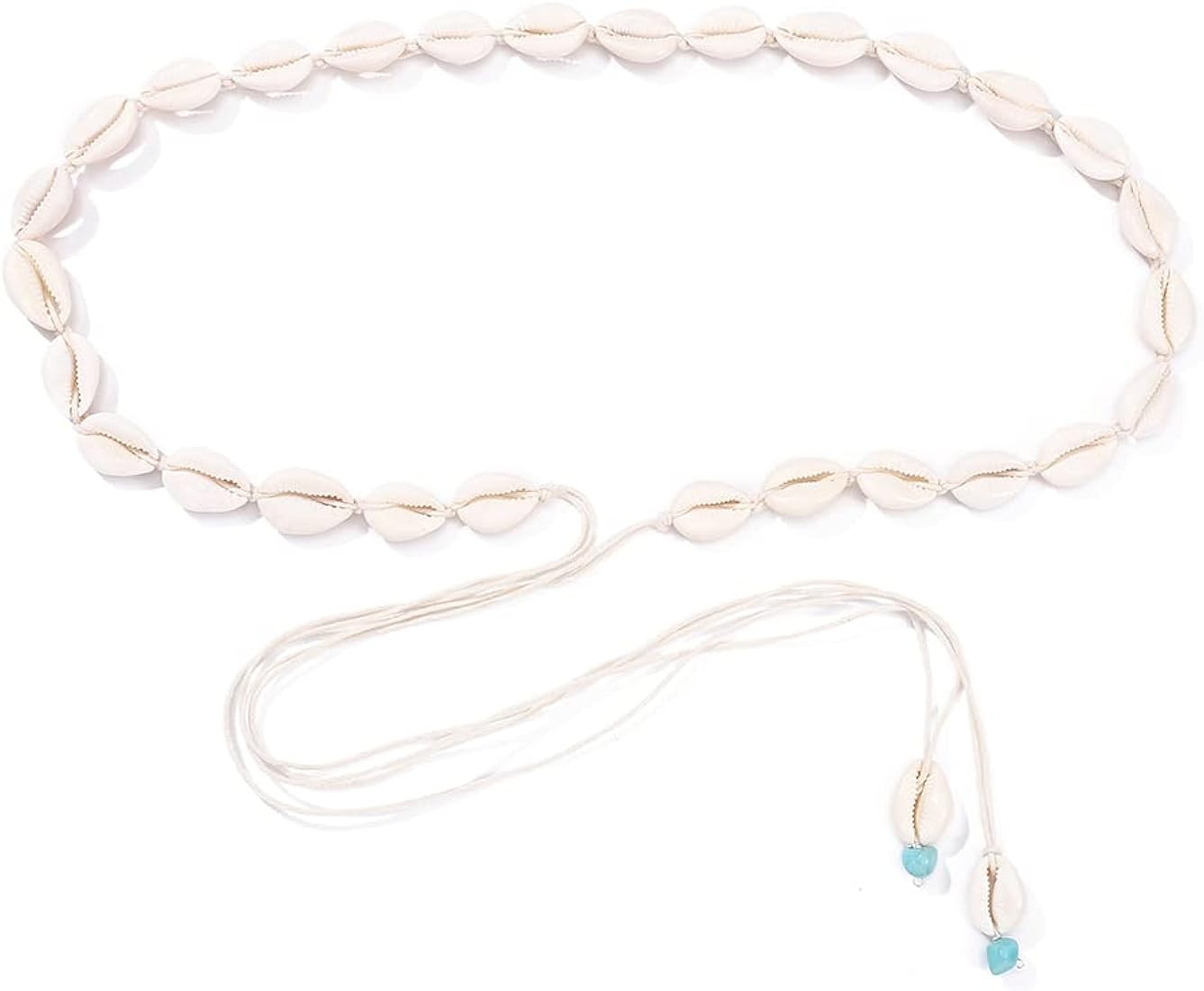 Simsly Puka Shell Waist Chain Boho Body Chain Shells Beach Belly Jewelry for Women and Girls | Amazon (US)