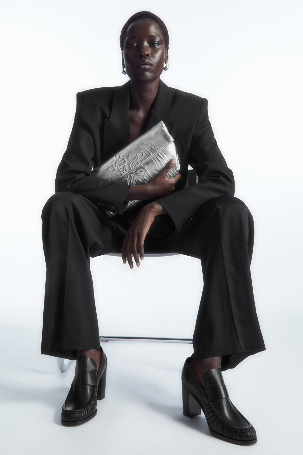 HEELED LEATHER LOAFERS | COS (US)