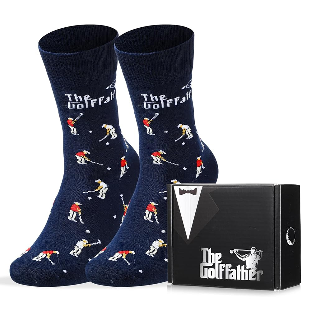 Funny Golf Socks for Men – Moisture-Wicking Cotton Gift with Bold Golf Design, Comfortable Fit,... | Amazon (US)