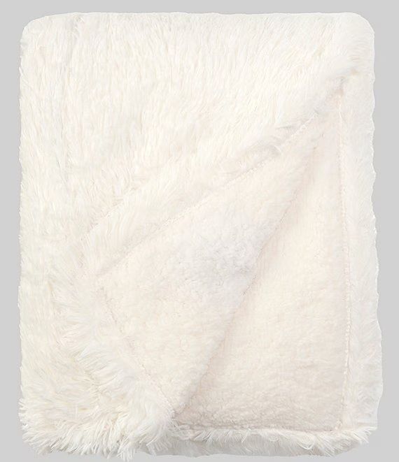 Integrated Remote Shaggy Faux Fur Luxury Heated Electric Throw | Dillard's