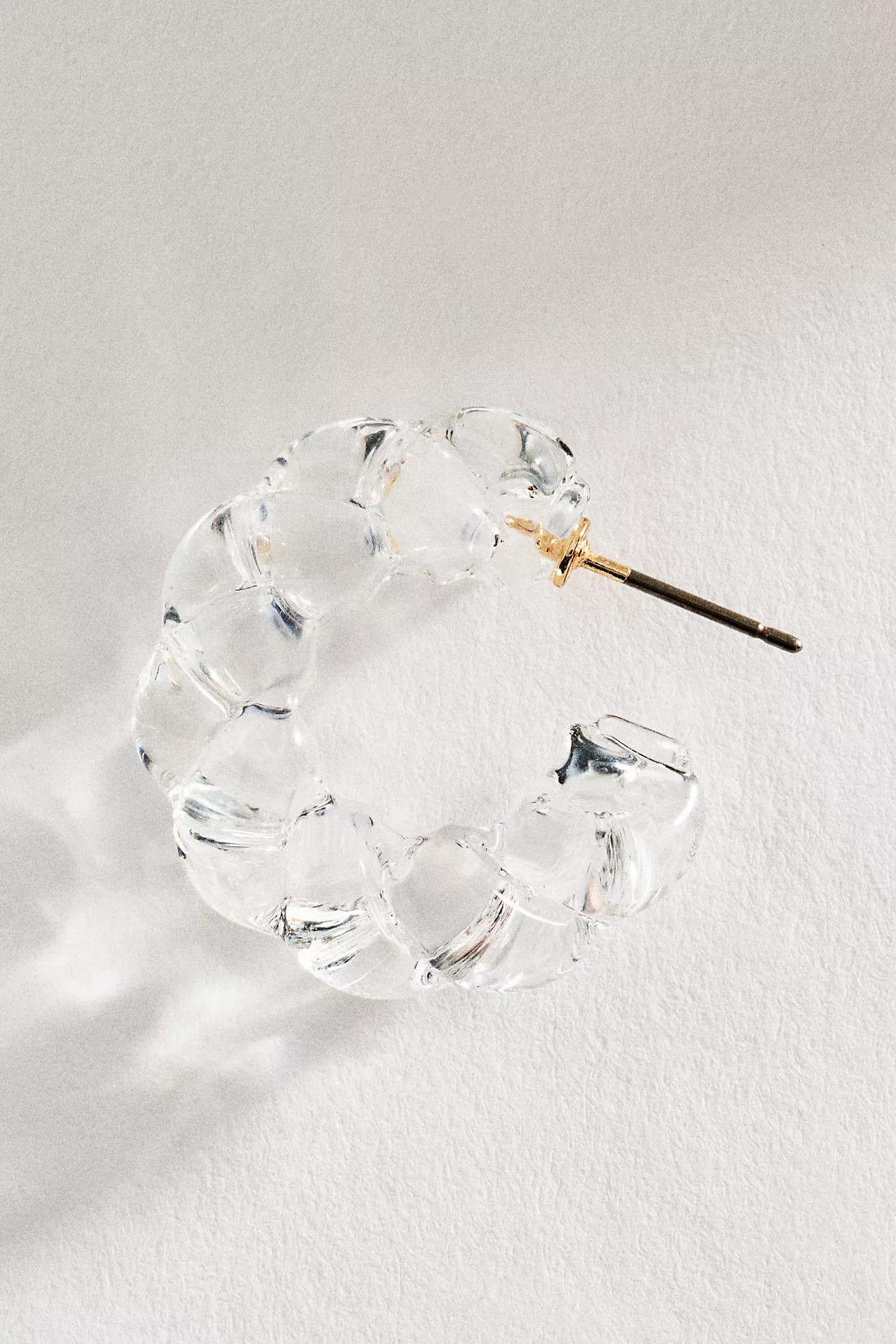 Twisted Glass Hoop Earrings | Anthropologie (US)