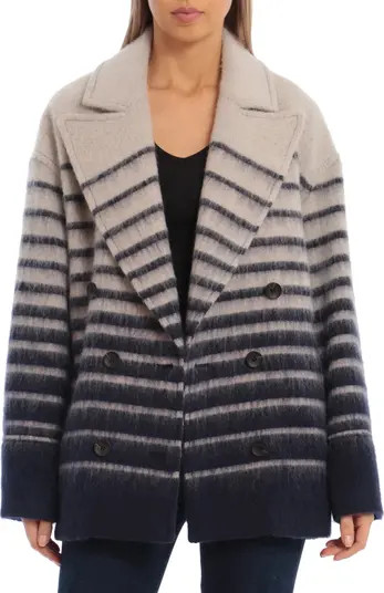 Sailor Stripe Double Breasted Peacoat | Nordstrom
