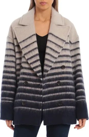 Sailor Stripe Double Breasted Peacoat | Nordstrom