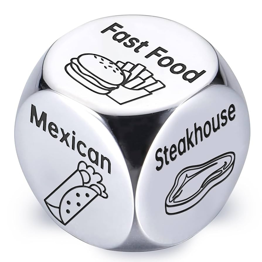 Stocking Stuffers for Men Women Adults: Steel Food Decision Dice Funny Gifts for Him Her Couple G... | Amazon (US)