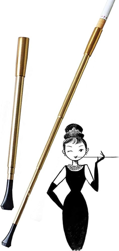 Long Extendable Cigarette Holder for Women 1920s Costume Cosplay (Cigarette Holder, Gold) | Amazon (US)