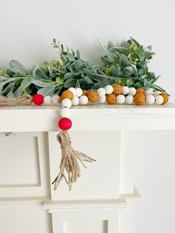 Chocolate Chip Cookie Garland Farmhouse Garland Beaded - Etsy | Etsy (US)