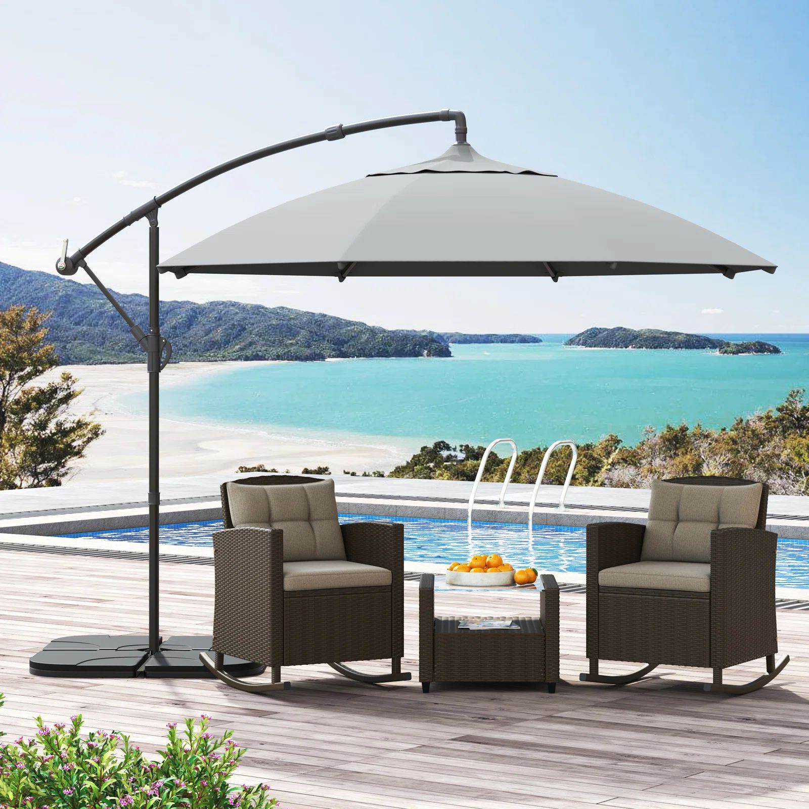 Jonas 118.11'' Cantilever Umbrella | Wayfair North America