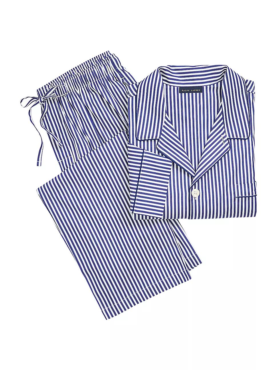 Cotton Oxford 2-Piece Pajama Set | Saks Fifth Avenue