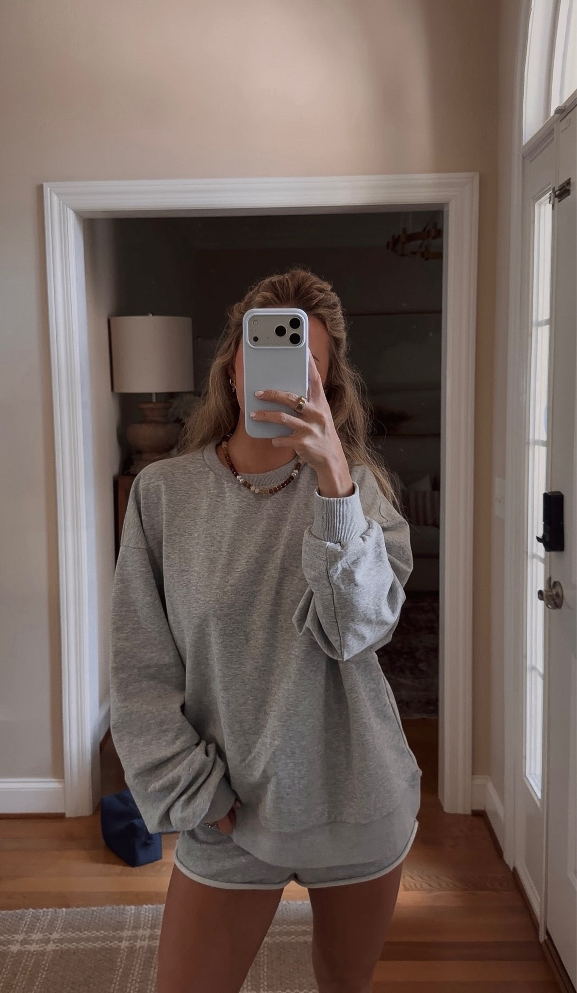 comfy grey sweat set perfect for a road trip 🤍 wearing size xs!

#LTKgrwm #LTKselfcare #LTKSeasonal