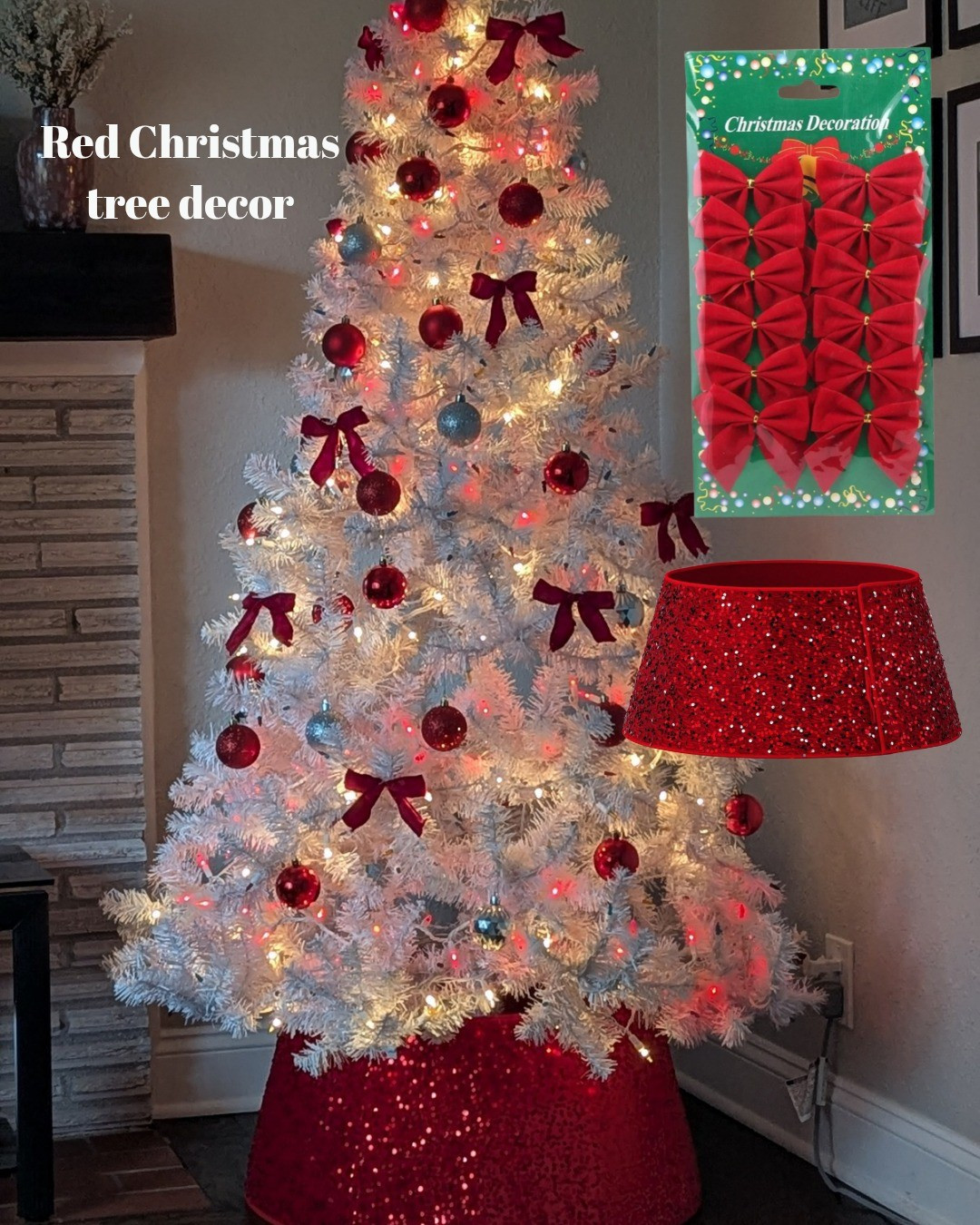 I love the simplicity of red bows and a little sparkle 🌲🎀✨

#LTKHoliday #LTKHome #LTKSaleAlert