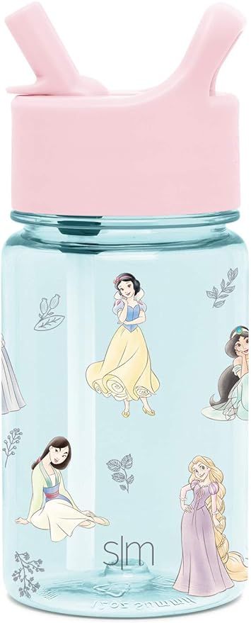 Simple Modern Disney Kids Water Bottle Plastic BPA-Free Tritan Cup with Leak Proof Straw Lid | Re... | Amazon (US)