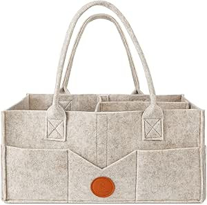 Maliton Nappy Caddy Organiser, Baby Essentials for Newborn Diaper Caddy, Sturdy Portable Washable... | Amazon (UK)