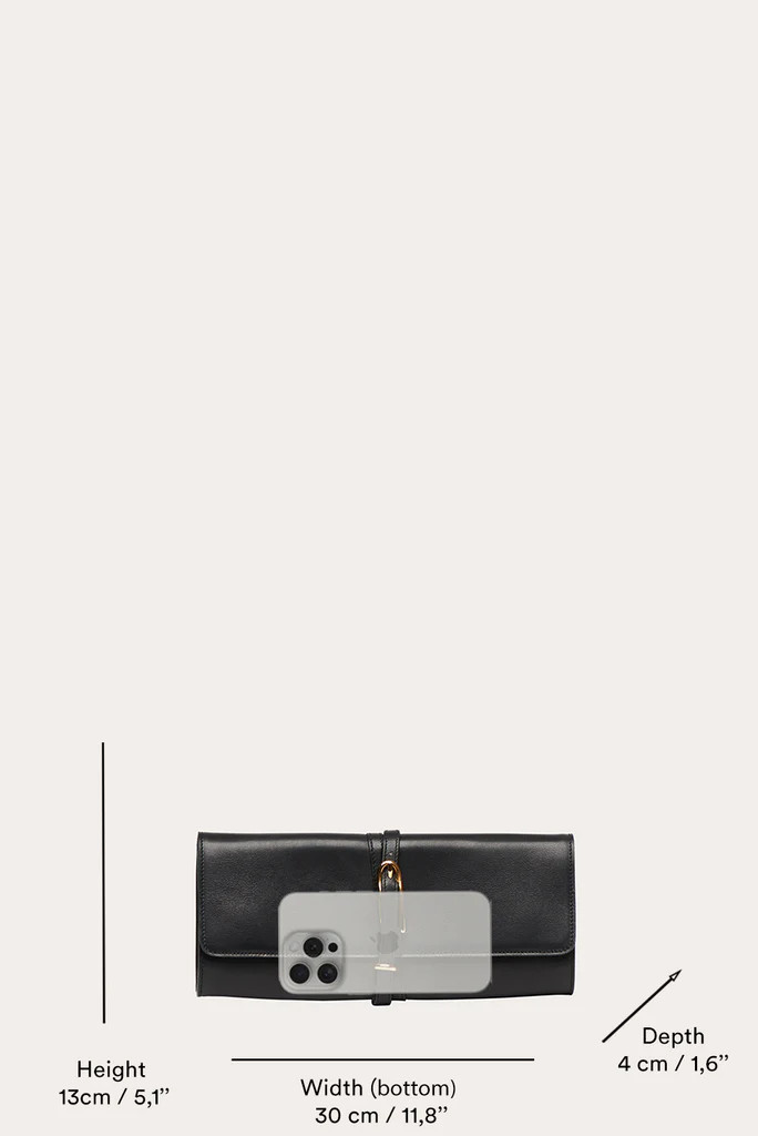 Belted Clutch Black | LITTLE LIFFNER