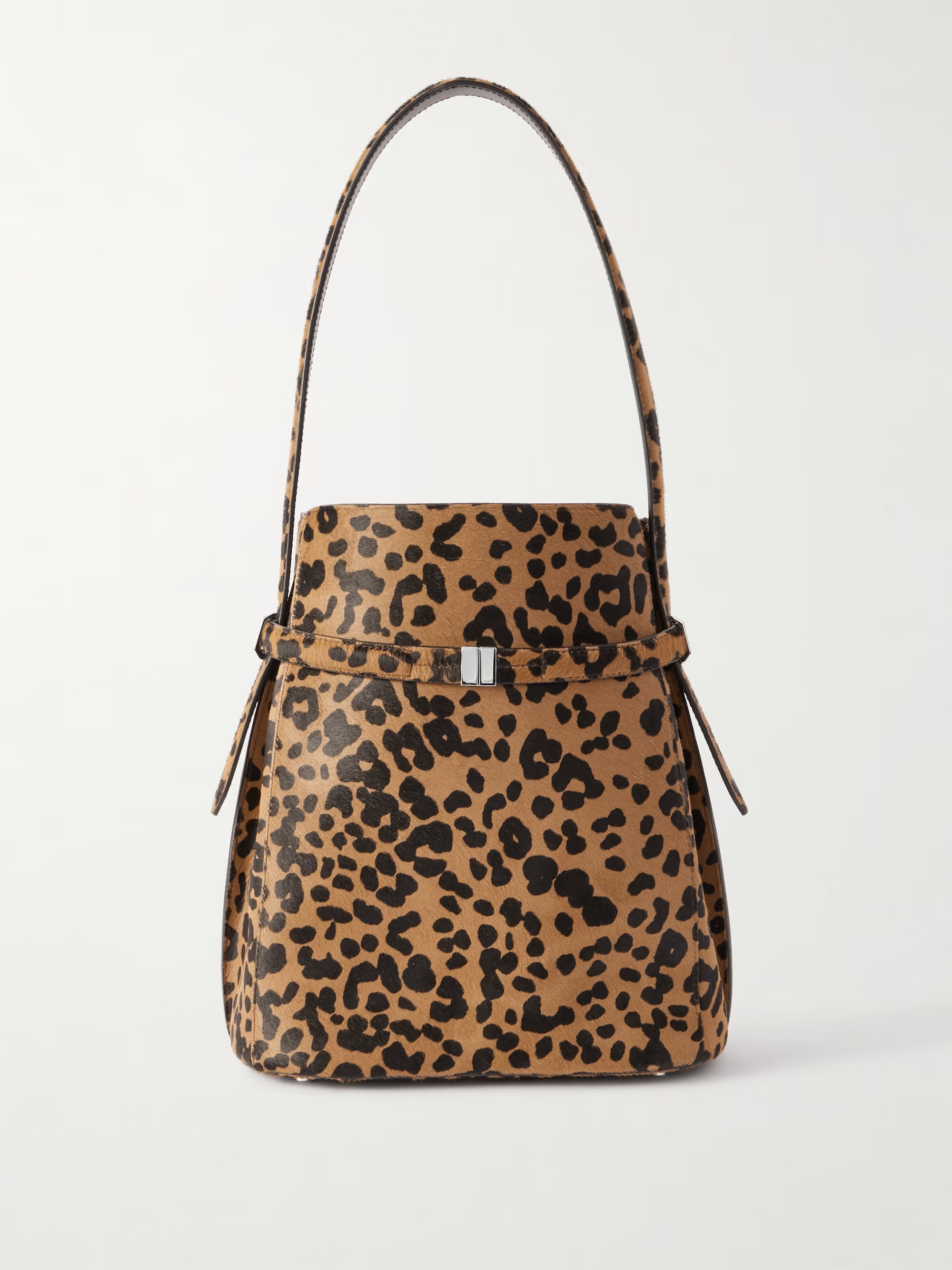 Belted leopard-print cow hair tote | NET-A-PORTER (US)