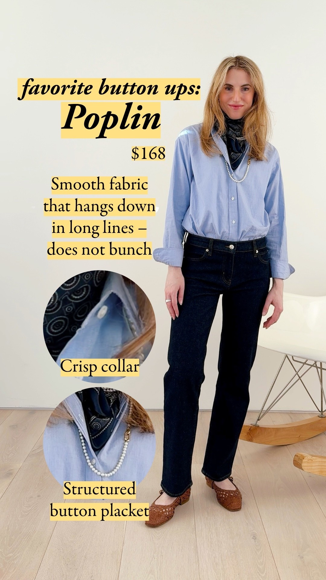 Unfuss your pearls the easy way – layer with a scarf. This look would be beautiful with beads or with chunky chains, too, because the jewelry itself is half showing. It's not that serious. It's also a formula you can repeat when you're in a rush. My scarf is 90cm or 35", and all the scarves here are that size.

#LTKootd #LTKSeasonal