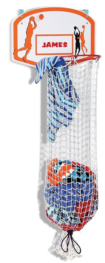 Kleeger Kids Basketball Clothes Hamper: 2-In-1 Basketball Hoop & Laundry Bag Mounts Over The Door... | Amazon (US)