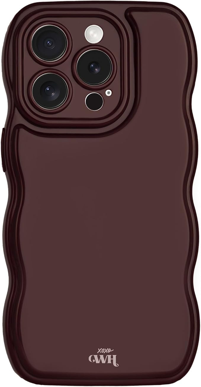 Glossy Wavy Burgundy – Handyhülle mit Wellenstruktur kompatibel mit iPhone 14 Plus – schmutz... | Amazon (DE)