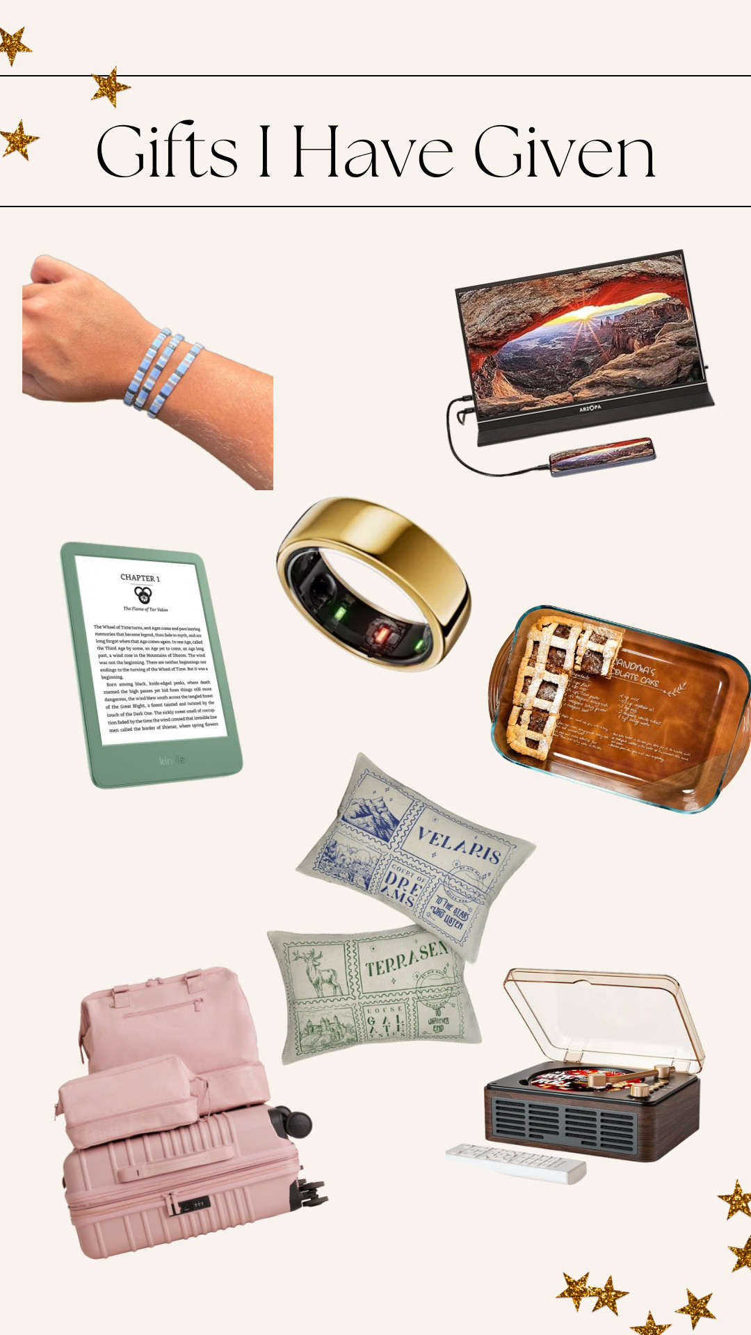 These are all GREAT gift ideas that I have given and the people I have given them to have LOVED THEM. Super successful gifts for husbands, moms, friends, grandparents, whoever you are giving to this year!

To shop the bracelets go to www.sirenswimco.com and use code SARAHBAUS15 to get $$$ off! 

 #LTKGiftGuide #LTKHoliday