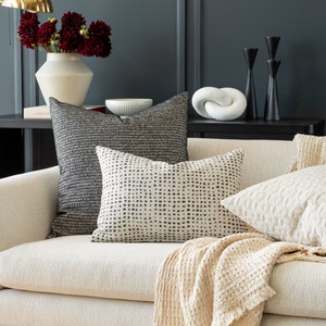 Celeste 14x20 Lumbar Pillow, Domino | Tonic Living