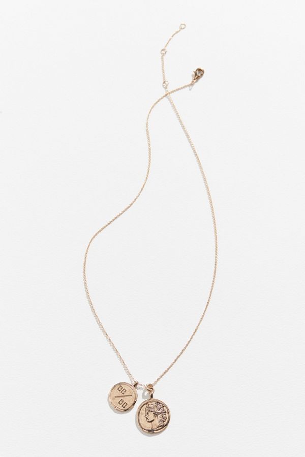 Mia Colona & UO Exclusive Coin Pendant Necklace | Urban Outfitters (US and RoW)