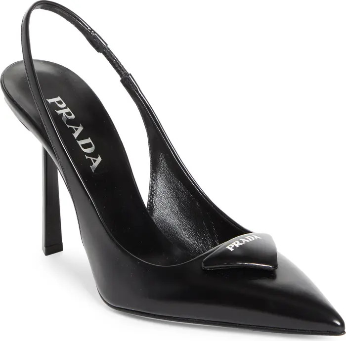 Puffy Logo Slingback Pump (Women) | Nordstrom