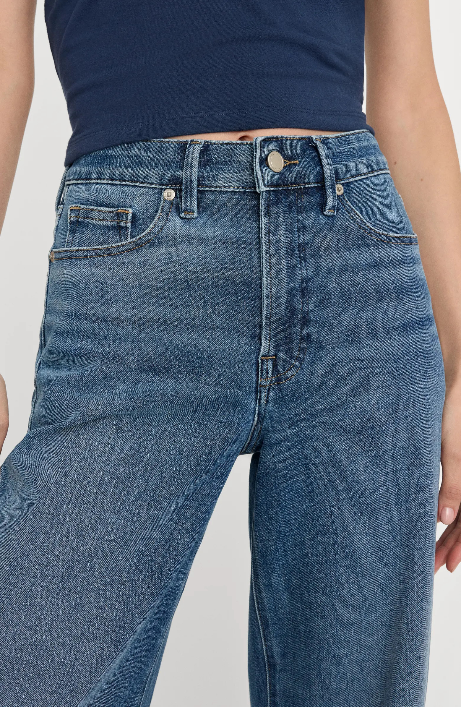 Soft-Tech Good Waist Palazzo Jeans | Nordstrom