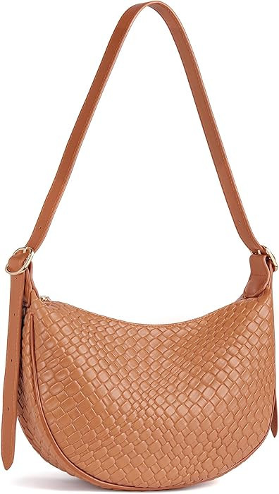 BOSTANTEN Purses for Women Crescent Crossbody Bag Vegan Leather Shoulder Hobo Handbag Adjustable ... | Amazon (US)