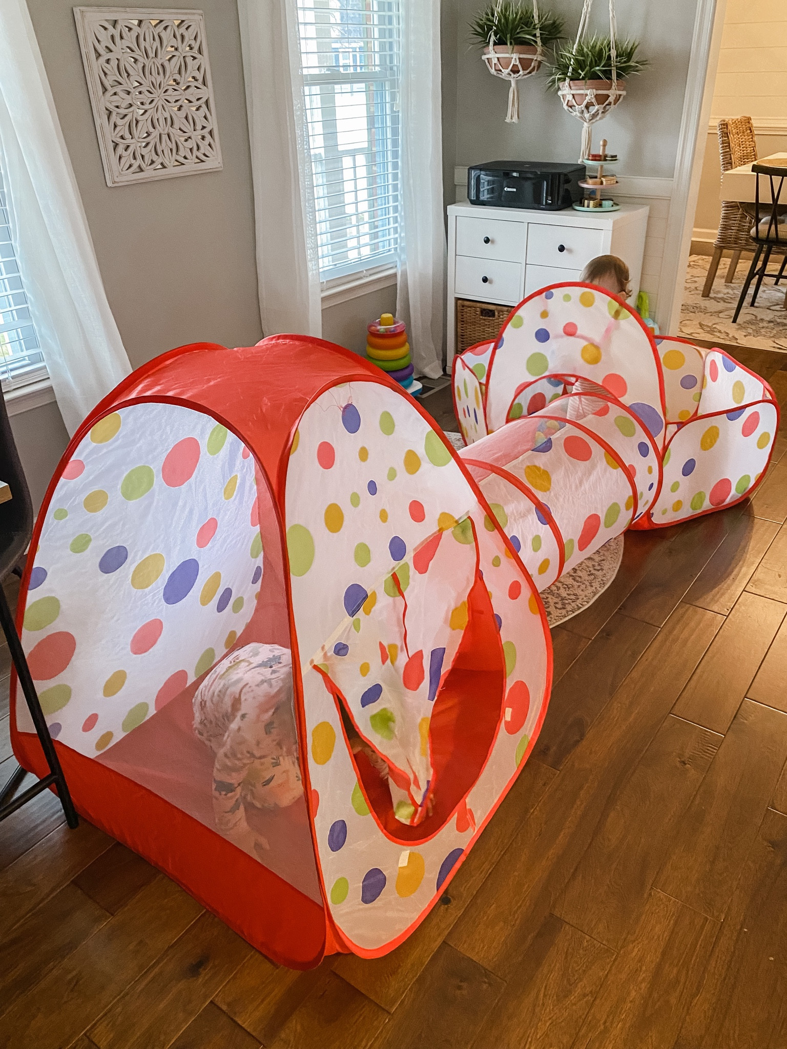3-piece pop-up tent, tunnel, and ball pit. Folds up in one small bag and barely takes up any space!

#LTKbaby #LTKkids #LTKGiftGuide