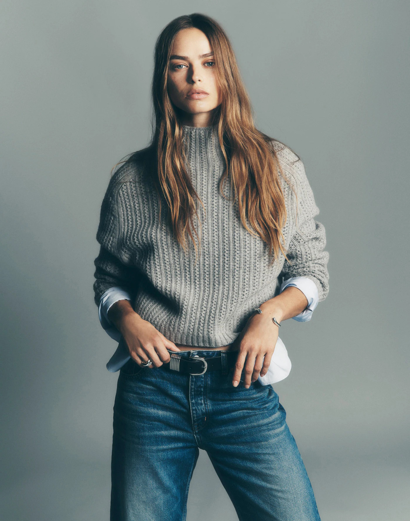 Pointelle-Stitch Mockneck Sweater | Madewell