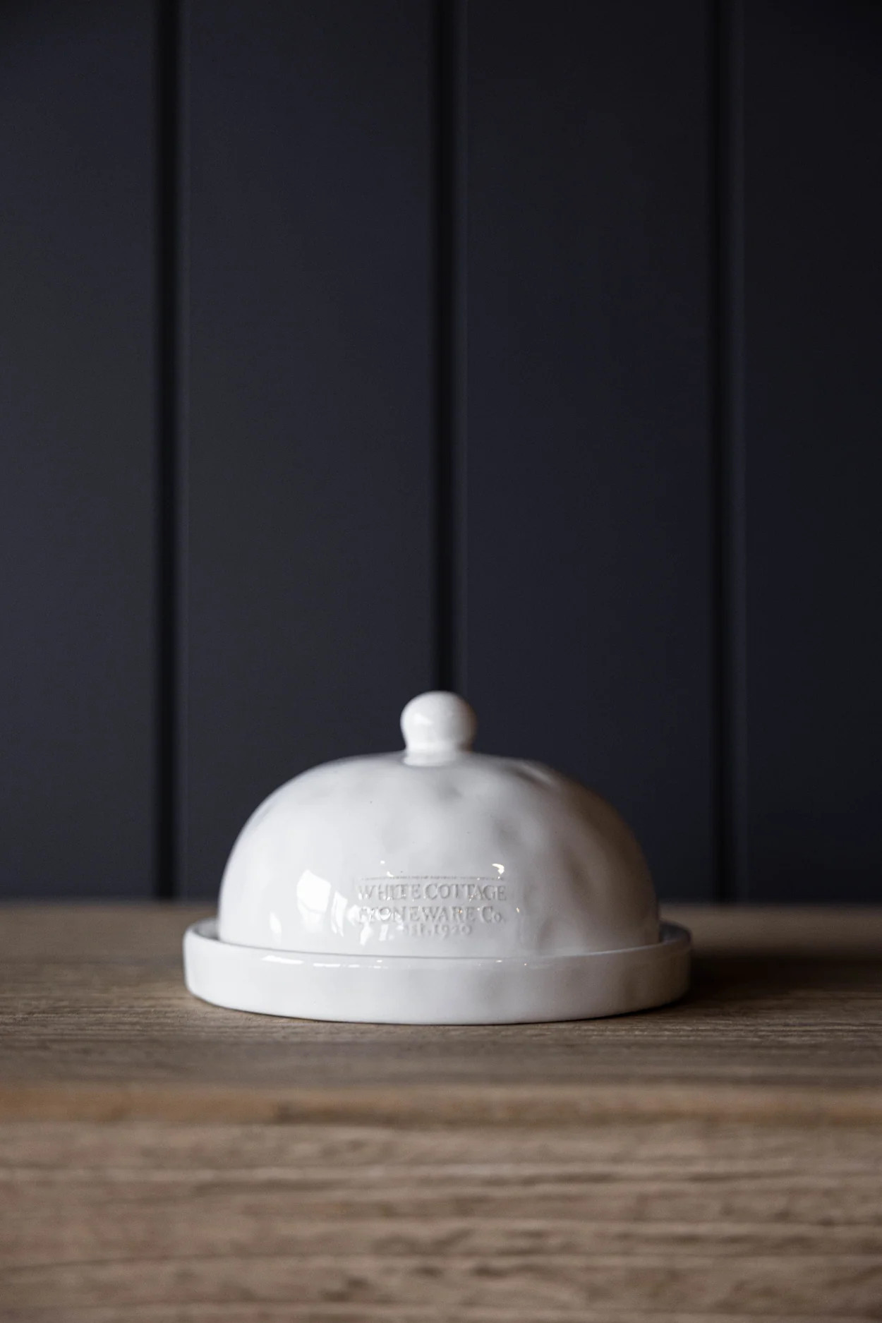 White Cottage Mini Butter Dish | Luxe B Co