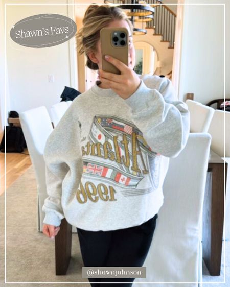 OBSESSED with these  sweatshirts from Abercrombie. Especially since they are Olympics themed! Living in these from now on. Last day they are on sale too! 

#LTKfindsunder100 #LTKU #LTKSpringSale