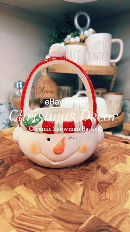 🎄✨ Unveil the magic of the season with our Winking Snowman Ceramic Christmas Treat Basket Decor! 🌟 This beautifully crafted Christmas decor doubles as a whimsical gift basket, making it the perfect Christmas gift idea for spreading holiday cheer. 🎁🤶

🌈 Hand-painted with love, this festive snowman is ready to wink its way into your heart and home. 🎨🏠 The ceramic craftsmanship ensures durability, while the charming design adds a touch of enchantment to any space. 🌟✨

🍬🎅 Fill this delightful snowman with your favorite Christmas treats, transforming it into a one-of-a-kind gift basket that's both functional and festive. 🍪🎁 Elevate your holiday celebrations with this adorable Christmas decor that promises smiles and sweetness in every glance. 🌲🎀

Spread the joy, share the love, and let the winking snowman be the star of your Christmas festivities! 🌟🎅 

#ChristmasDecor #ChristmasGiftIdea #WinkingSnowman #HolidayJoy #winkingsnowman #ceramicdecor #christmastreatbasket #ebayfinds #christmasdecor #holidaytreats #snowmanbasket #ceramicbasket #holidaydecor #ebaysale #christmasshopping #festivefinds #snowmandecor #holidaygoodies #ceramiccollectibles #ebaytreasures #christmasbasket #winterdecor #holidayitems #ebayauction

#LTKHoliday #LTKVideo #LTKGiftGuide