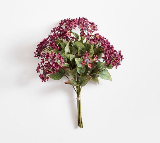 Faux Burgundy Flower Bundle | Pottery Barn (US)