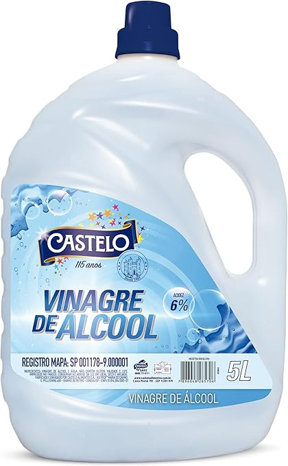 Vinagre de Álcool Concentrado 6% Castelo 5l | Amazon (BR)