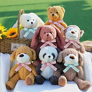 Civaner 7 Pcs Stuffed Animals Bulk 12.5 Inch Cute Soft Animal Plush Toys for Kids Birthday Gifts ... | Amazon (US)