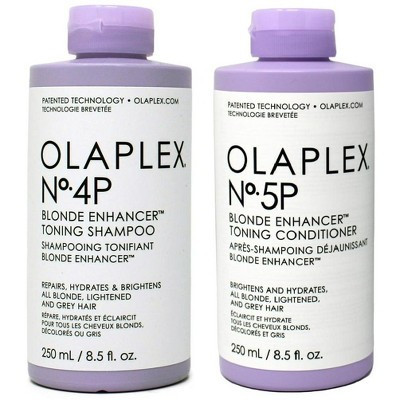Olaplex No. 4P & No. 5P Blonde Enhancer Toning Shampoo & Conditioner DUO SET (8.5 oz) Purple Toner to Repair, Hydrate, & Brighten Kit | Target