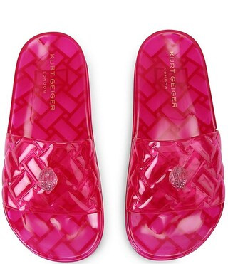 Meena Jelly Logo Ornament Eagle Pool Slide Sandals | Dillard's