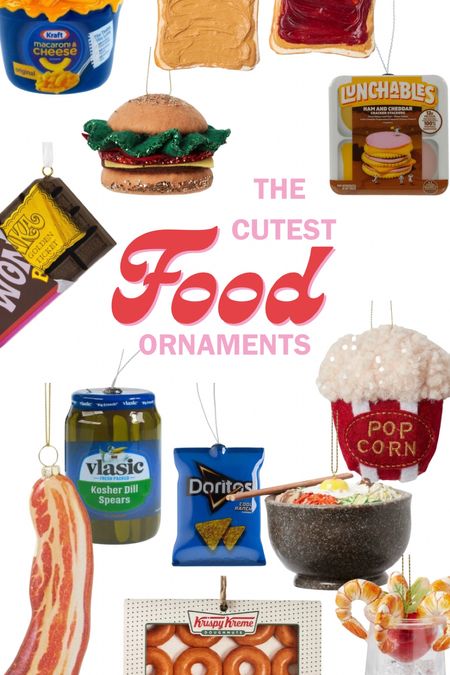 Make a food themed Christmas tree with these adorable ornaments! 