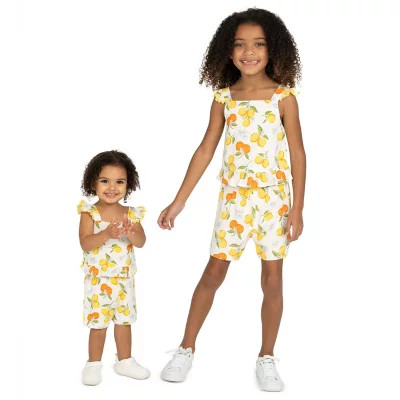 Rare Editions Toddler Girls 2 Piece Woven Short Set | Sam's Club