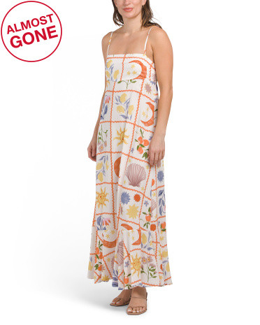 Shell Print Maxi Dress | TJ Maxx